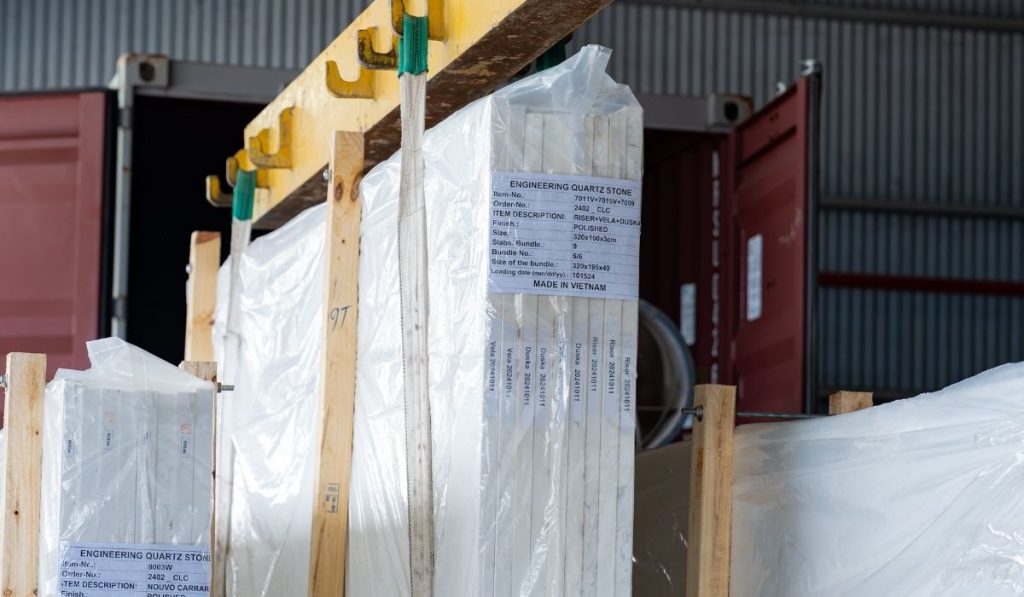 Manufacturing new quartz models at Vinaquartz factory