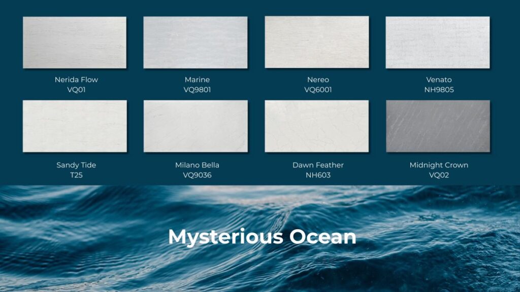 Mysterious Ocean Marble Look Collection